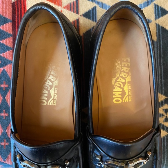 Salvatore Ferragamo Black Geneva 2 Men’s Sz 8 Loafer Shoes main image 6